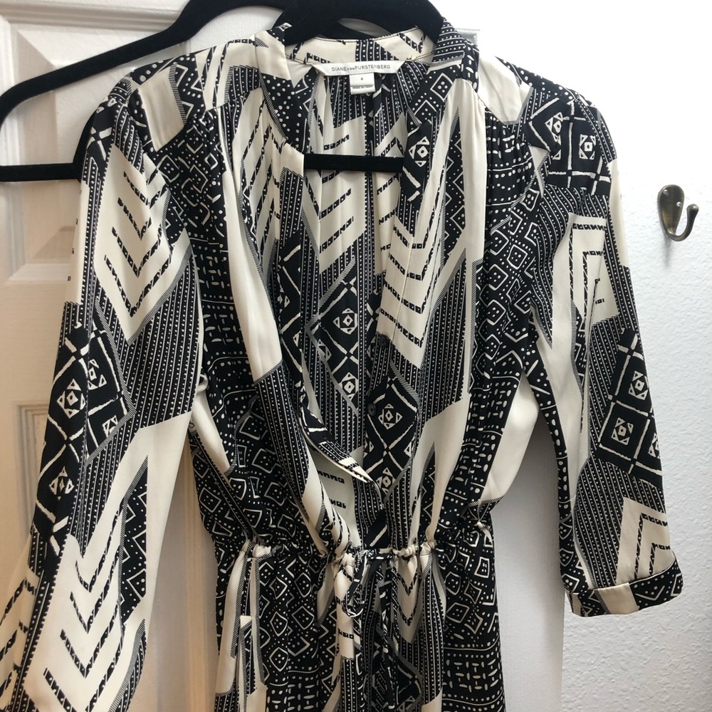 Knee high waist tie dress
